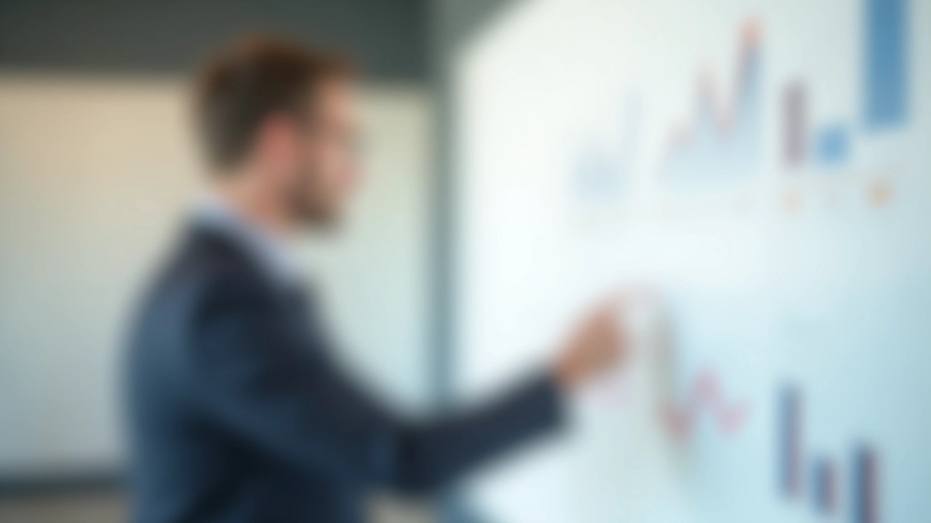 Personne étudiant des graphiques financiers sur un tableau blanc avec stylo